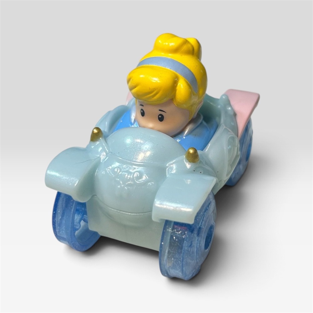 Fisher Price Little People Wheelies Disney Princess Cinderella Car BGC69 Blue